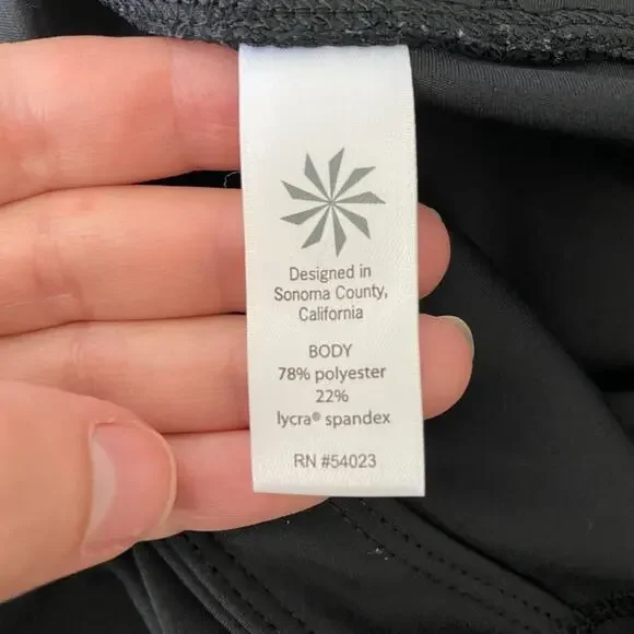 Athleta Silver Shine Strip Sonar Leggings Medium - Picture 7 of 8